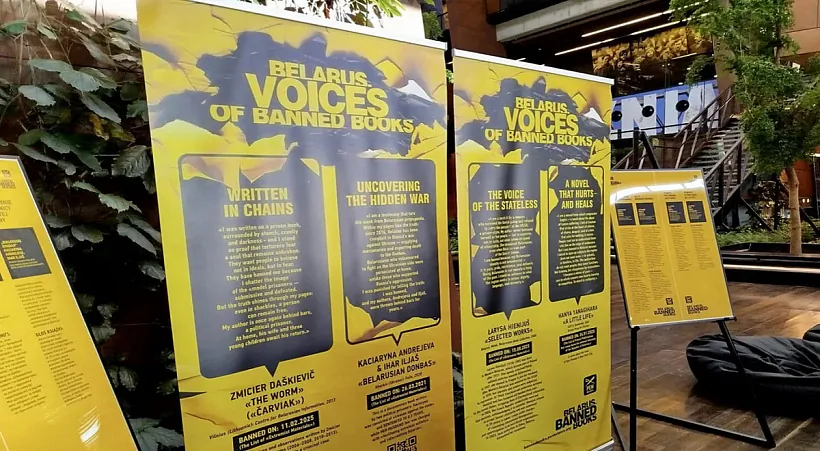 Vystava Biełaruskaha PENa pra zabaronienyja knihi