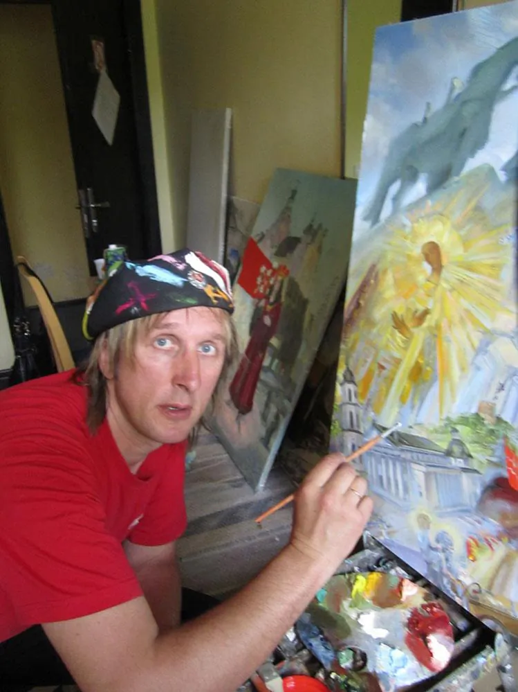 ales_puszkin_praca.jpg Алесь Пушкін за працай