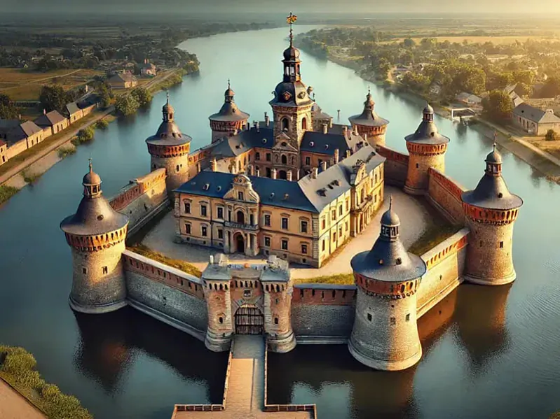 Mahčymy vyhliad Bychaŭskaha zamka Mahčymy vyhliad Bychaŭskaha zamka