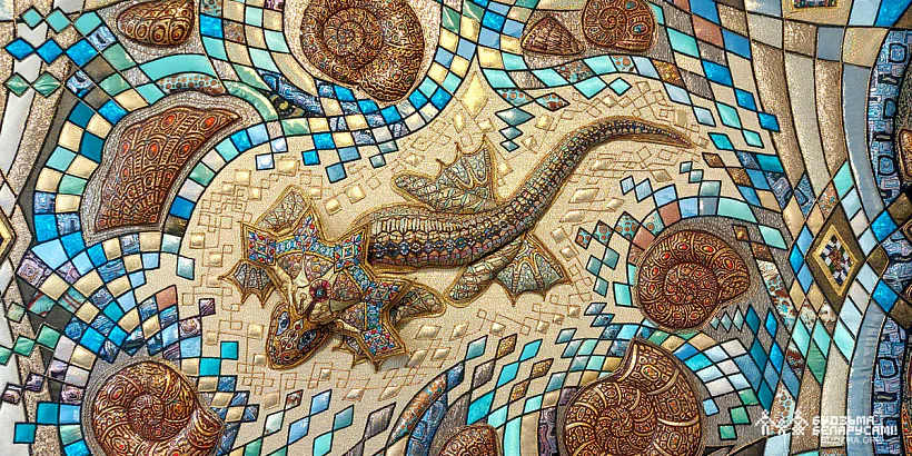 Праца Любові Кірылавай «Медзянай гары Гаспадыня» на выставе "Тэкстыльны букет"