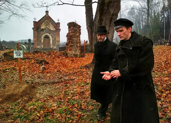 Kadr z histaryčnaj dramy «Kupała»