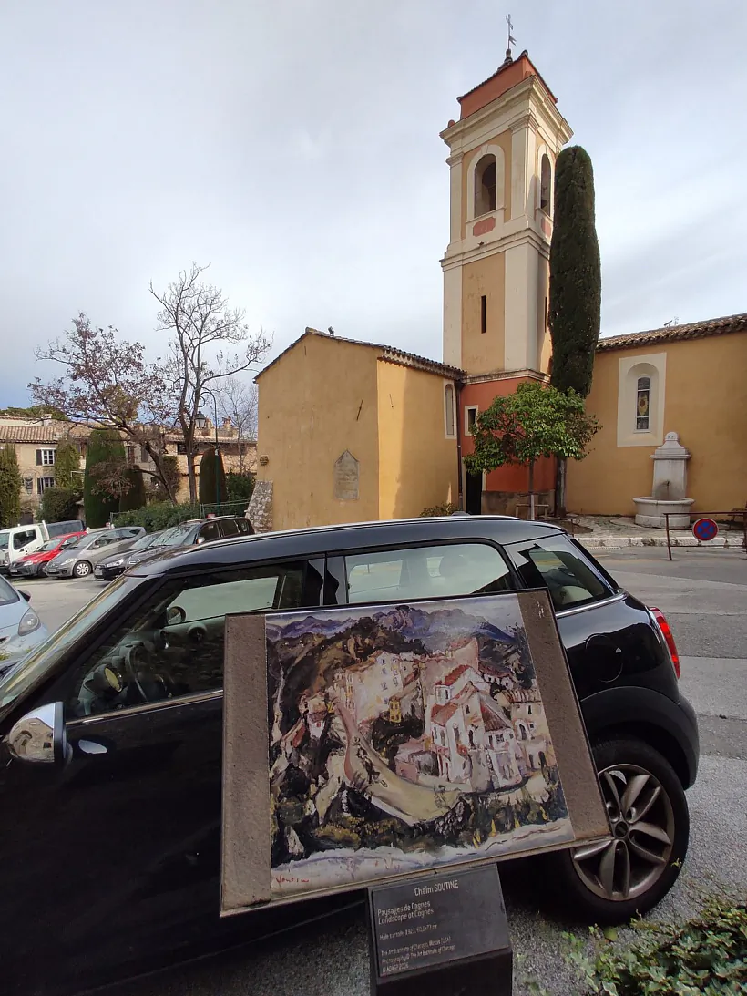 Repradukcyja karciny Chaima Sucina «Vid na Kań» u Kań-siur-Mer