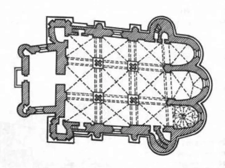 Plan Synkavickaj carkvy ŭ pramalioŭcy Tamary Habruś