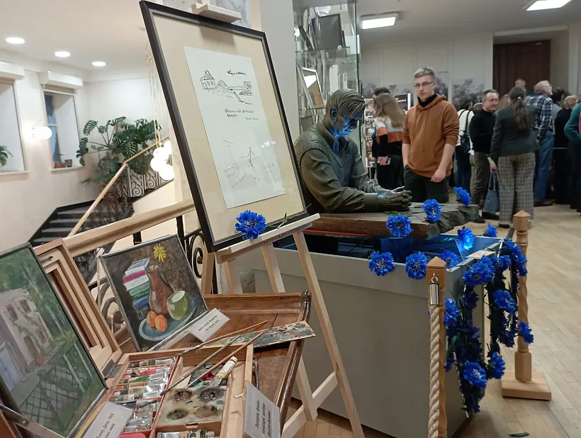 Adkryccio vystavy «Vasiĺ Bykaŭ. Žyccio praz abrysy i linii» Adkryccio vystavy «Vasiĺ Bykaŭ. Žyccio praz abrysy i linii»