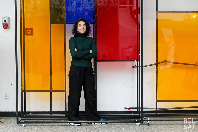 Рэжысёрка Мара Тамковіч у Варшаўскай школе фільмаграфіі. Варшава, Польшча. 19 красавіка 2024 года. Фота: Таццяна Верамеева Рэжысёрка Мара Тамковіч у Варшаўскай школе фільмаграфіі. Варшава, Польшча. 19 красавіка 2024 года. Фота: Таццяна Верамеева