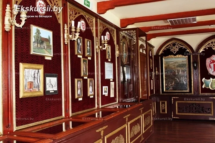 Zala muzieja ŭ Malych Siachnovičach, pryviečanaja Tadevušu Kasciušku