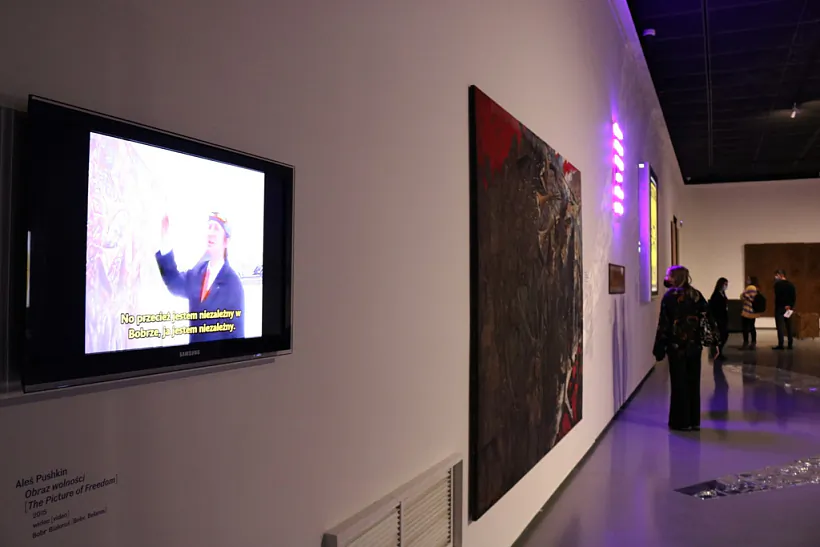 выстава твораў Алеся Пушкіна ў Варшаве 06