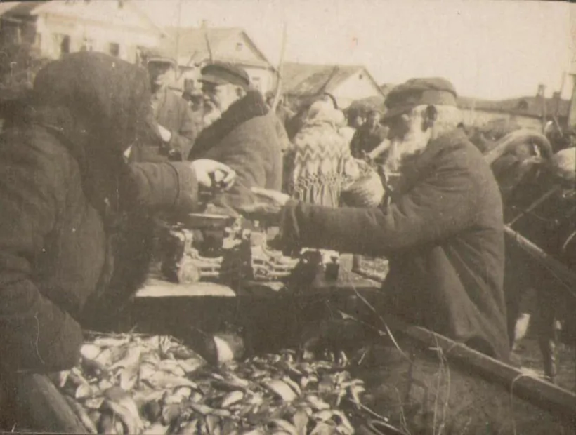 Na rynku ŭ Hlybokim, 1930-ja hady