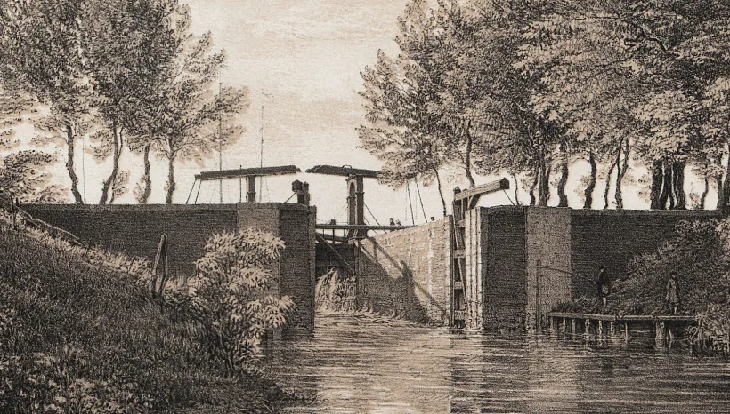 4. Шлюз на Аўгустоўскім канале. 1850-я гг..jpg