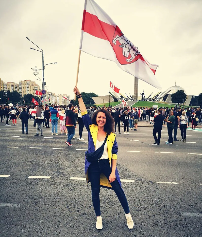 Ганна Златкоўская ў Мінску, 2020 г. 