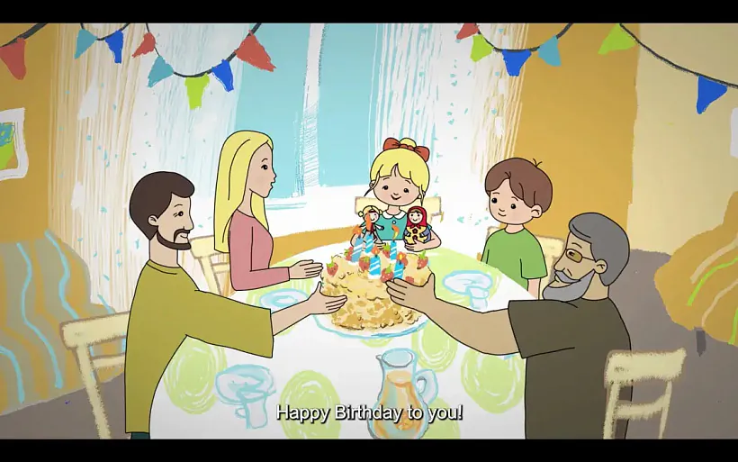 Kadr z muĺtfiĺma «Dziaržaŭnyja simvaly Respubliki Bielaruś. Kaliendar sviataŭ» Kadr z muĺtfiĺma «Dziaržaŭnyja simvaly Respubliki Bielaruś. Kaliendar sviataŭ»