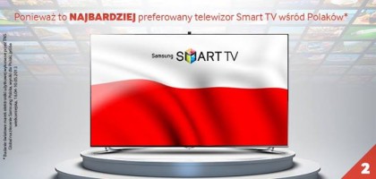 Прыклад рэкламы Samsung у Польшчы