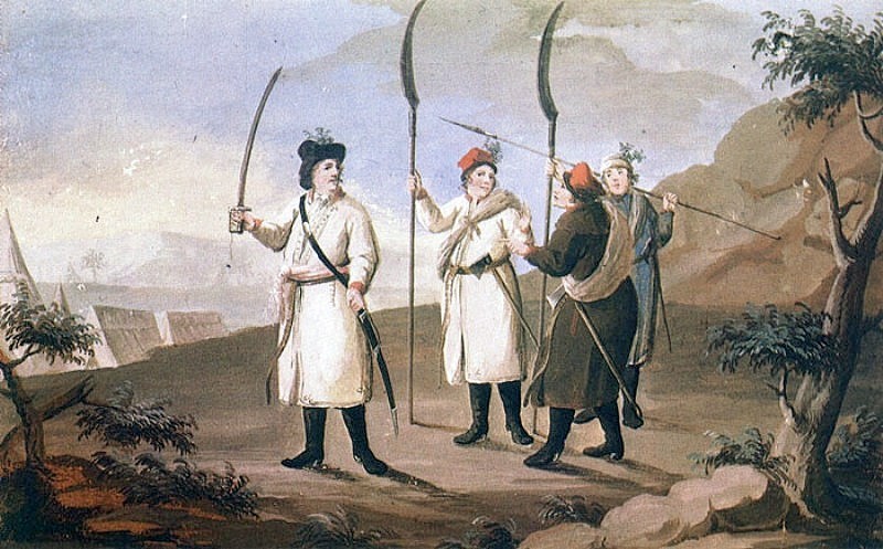 Касінеры Касцюшкі, тагачасная выява
